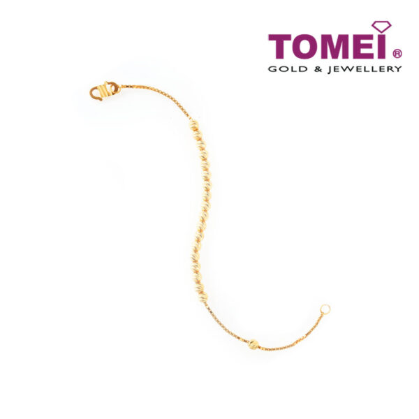 TOMEI Vignette of Spherical Aureity Bracelet, Yellow Gold 916