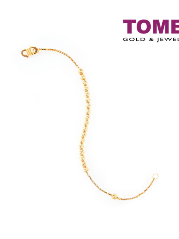 TOMEI Vignette of Spherical Aureity Bracelet, Yellow Gold 916