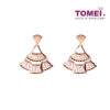 TOMEI Rouge Collection, Glamorously Mesmeric Earrings, Rose Gold 750 (WQ17-DS)