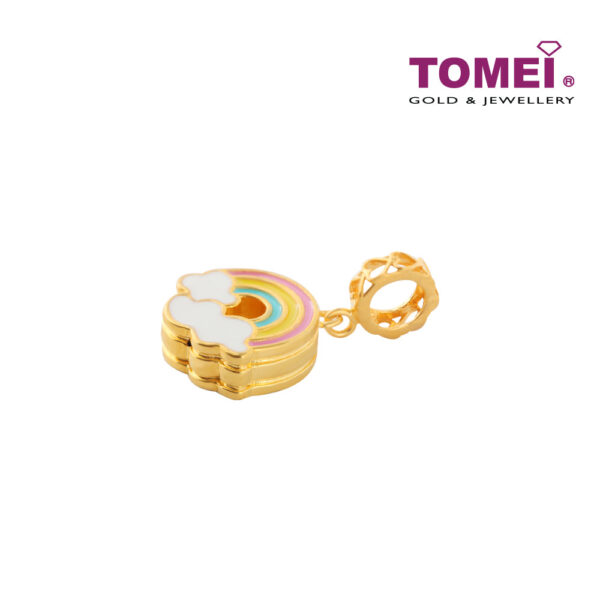 TOMEI [Online Exclusive] Over the Rainbow charm, Yellow Gold 916