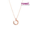 TOMEI Rouge Collection Diamond Necklace, Rose Gold 750