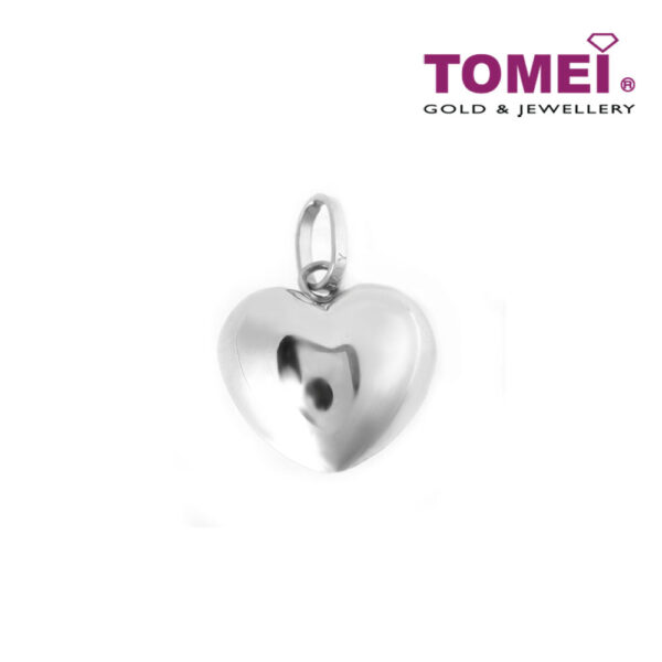 TOMEI Pristine Heart Vibes Pendant, White Gold 750