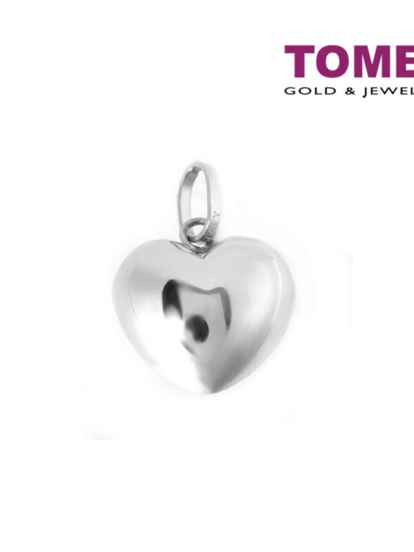 TOMEI Pristine Heart Vibes Pendant, White Gold 750