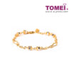 TOMEI Wingding of Hearts in Jollity Bracelet, Yellow Gold 916
