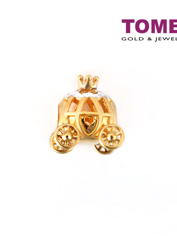 TOMEI Princess Carriage Chomel Charm, Yellow Gold 916
