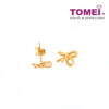 TOMEI Sweet Petite Earrings, Yellow Gold 916 (9Q-YG1194E-1C) (1.94G)