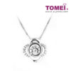 TOMEI Vignette of Coruscating Clover Pendant Set, Diamond White Gold 375 (P2614V)