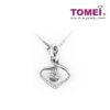 TOMEI Sparks of Bedazzling Lustre Pendant Set, Diamond White Gold 375 (P1592V)