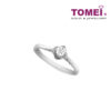 TOMEI Stylishly Timeless Ring, Diamond White Gold 375 (R2389)