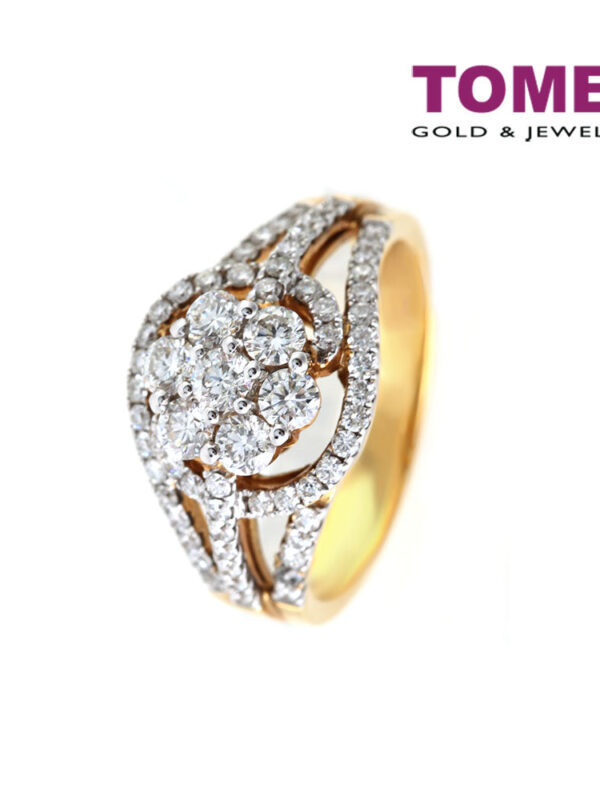 TOMEI Ring, Diamond Yellow Gold 750 (R1056)