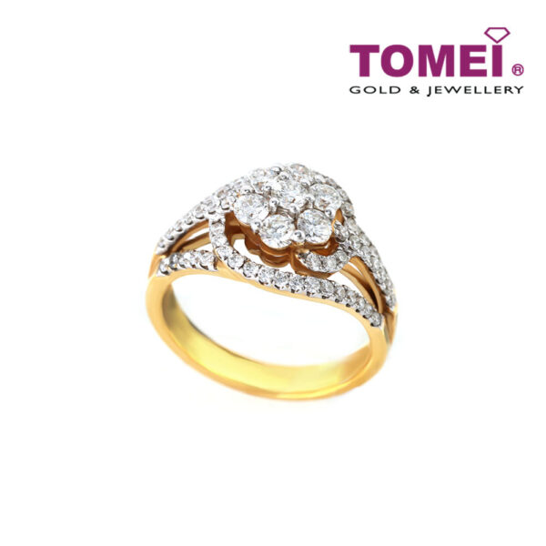 TOMEI Ring, Diamond Yellow Gold 750 (R1056)