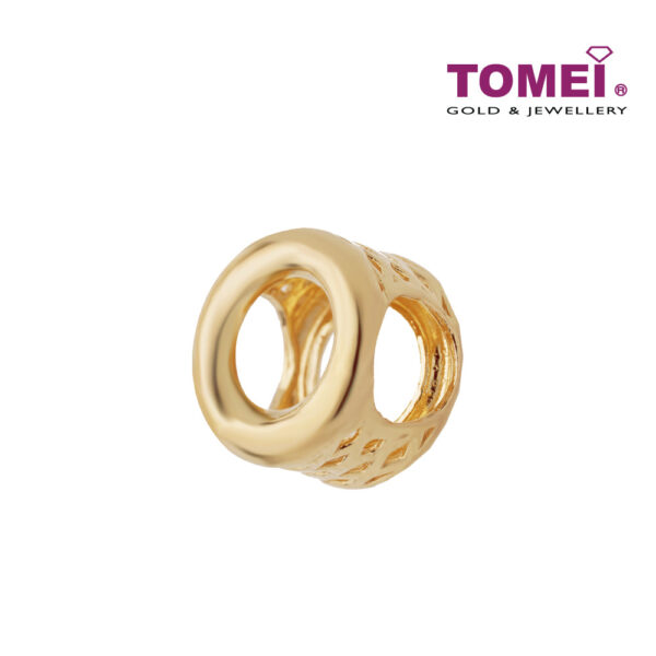 TOMEI Round Charm, Yellow Gold 916