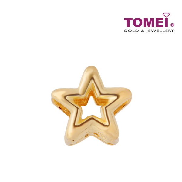 TOMEI Star Charm, Yellow Gold 916