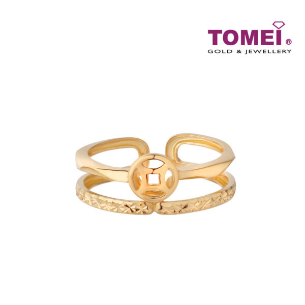TOMEI Single ?? Ring, Yellow Gold 916 (9O-YG0813R-1C)