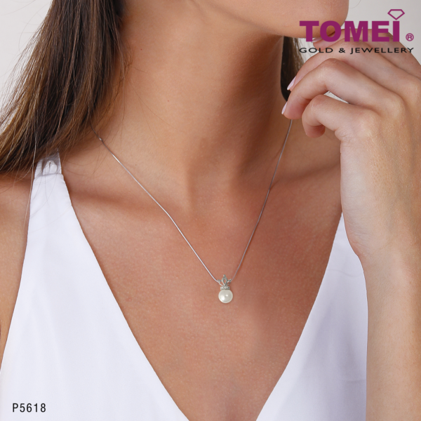 True Love Diamond Pendant | Tomei White Gold 375