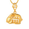 TOMEI Rabbit Abacus Pendant, Yellow Gold 916