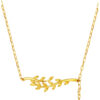 TOMEI Symphony Of Leaves Necklace, Yellow Gold 916