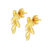 TOMEI Symphony Of Leaves Earrings, Yellow Gold 916