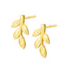 TOMEI Symphony Of Leaves Earrings, Yellow Gold 916