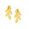 TOMEI Symphony Of Leaves Earrings, Yellow Gold 916