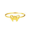TOMEI [Online Exclusive] Beauteous Ribbon Ring, Yellow Gold 916