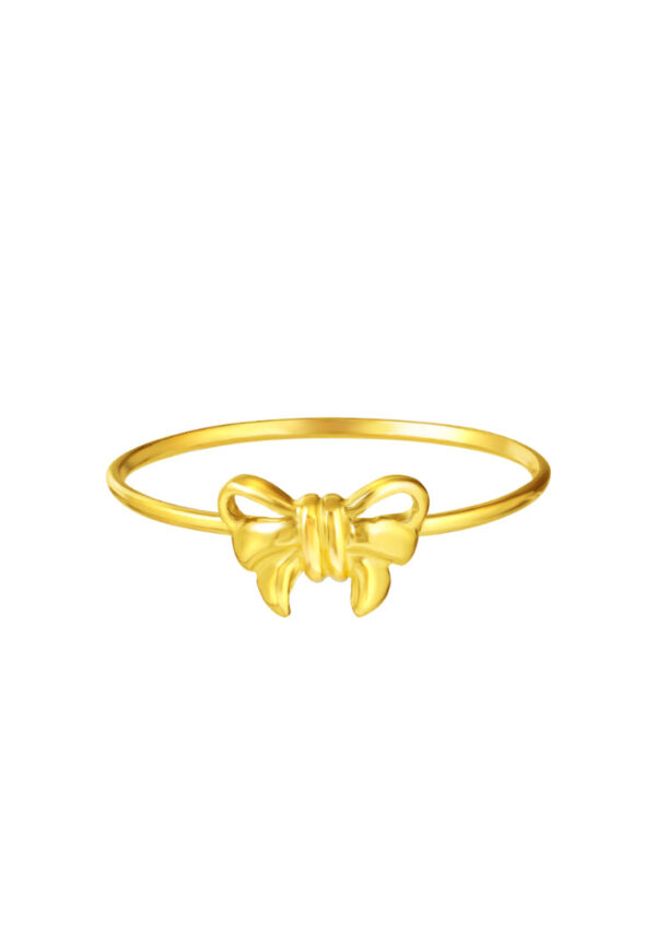 TOMEI [Online Exclusive] Beauteous Ribbon Ring, Yellow Gold 916