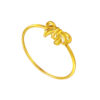 TOMEI [Online Exclusive] Beauteous Ribbon Ring, Yellow Gold 916