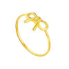 TOMEI [Online Exclusive] Minimalist Ribbon Ring, Yellow Gold 916