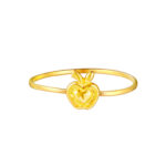 TOMEI [Online Exclusive] Minimalist Apple Ring, Yellow Gold 916