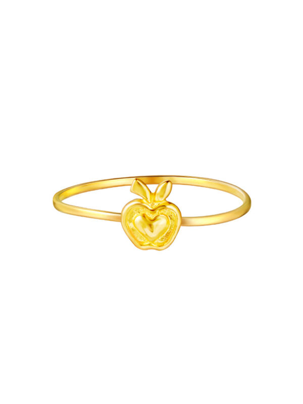TOMEI [Online Exclusive] Minimalist Apple Ring, Yellow Gold 916