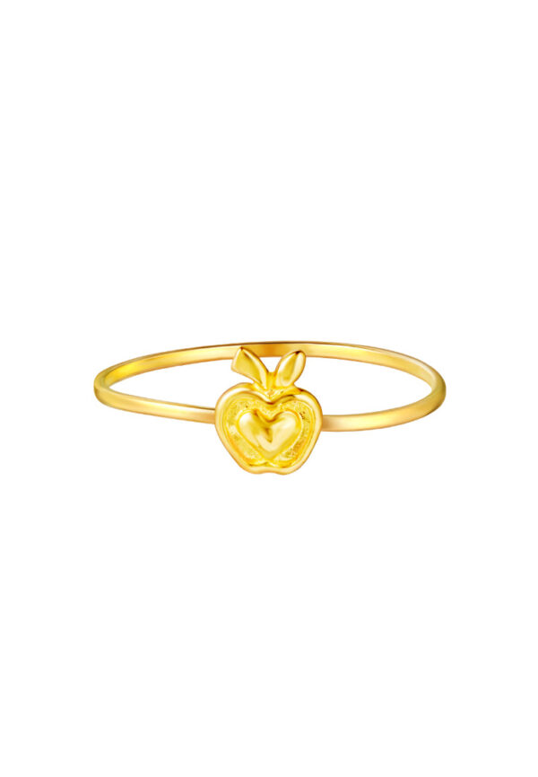 TOMEI [Online Exclusive] Minimalist Apple Ring, Yellow Gold 916