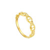 TOMEI Strong Linked Ring, Yellow Gold 916