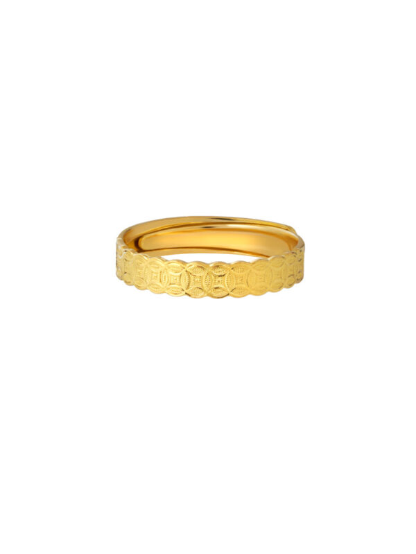 TOMEI X Xifu Wedding Band (Coin), Yellow Gold 999