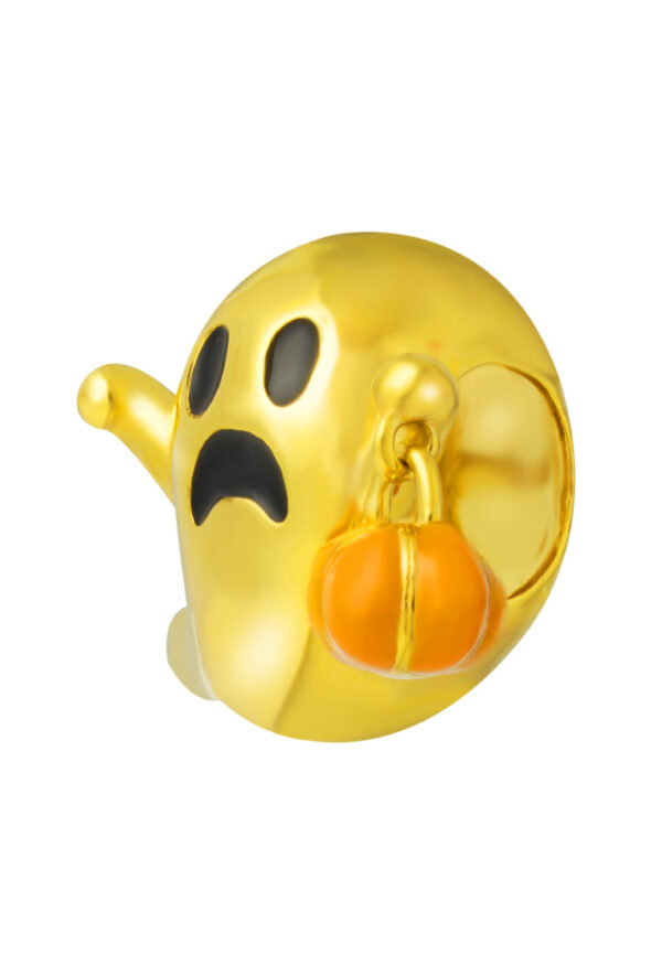 TOMEI Spooky Ghost with Pumpkin, Yellow Gold 916