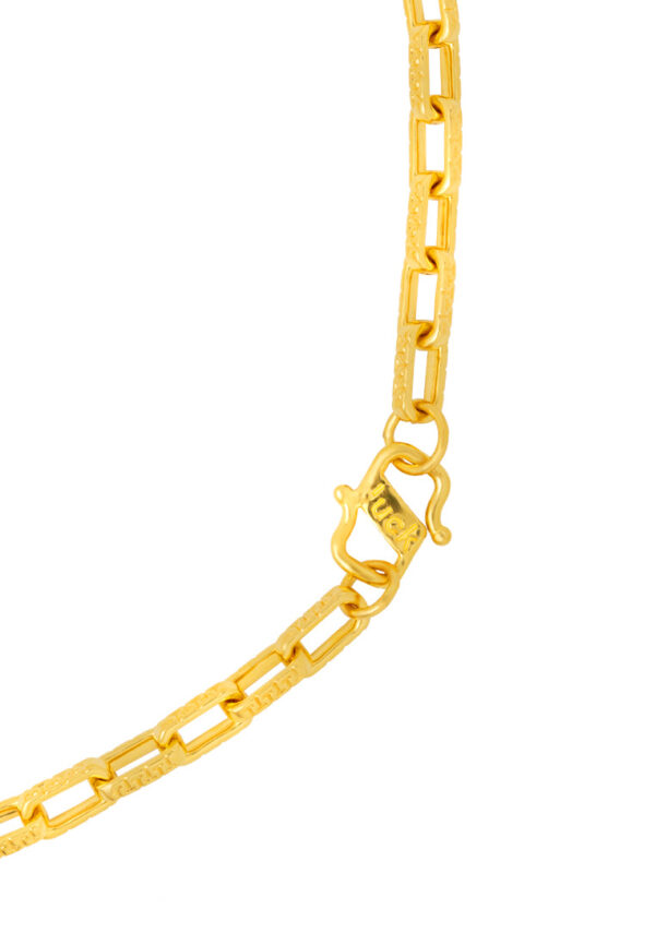 TOMEI Tiger & Fu Necklace, Yellow Gold 999 (5D)