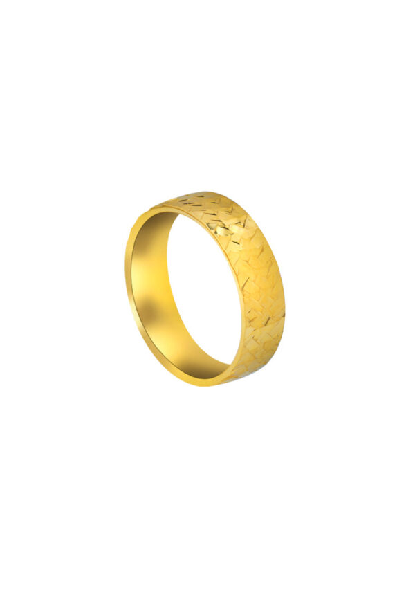 TOMEI Solace Fit Ring, Yellow Gold 916