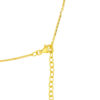 TOMEI V-Shaped Laser Bar Necklace, Yellow Gold 916