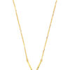 TOMEI V-Shaped Laser Bar Necklace, Yellow Gold 916