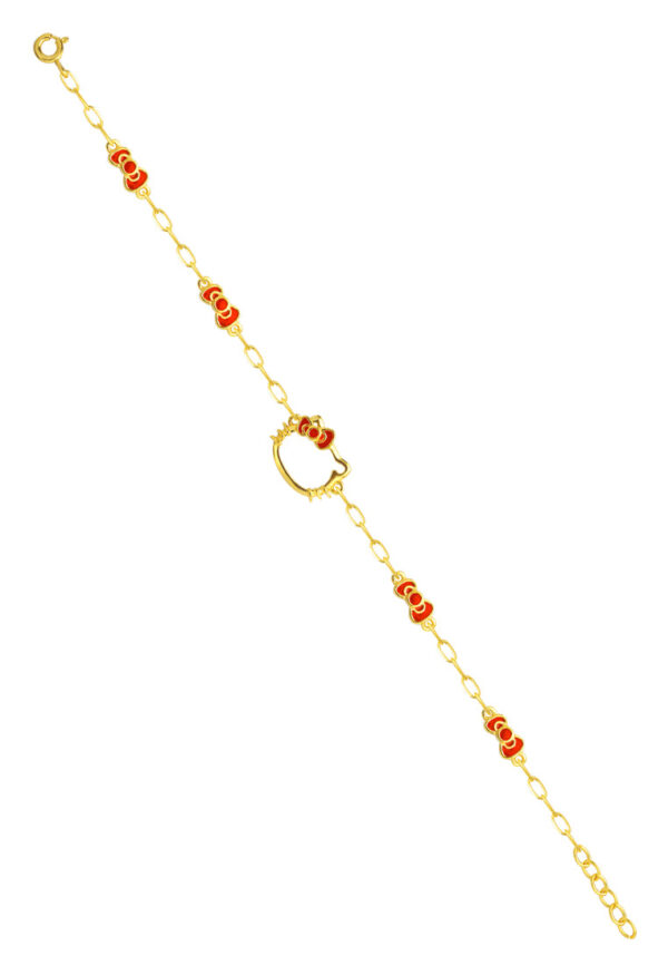 TOMEI x Sanrio Hello Kitty Bracelet, Yellow Gold 916