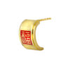 TOMEI x Xifu Red Fu-Zi Earrings, Yellow Gold 999