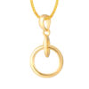 TOMEI Swinging Circles Pendant, Yellow Gold 916