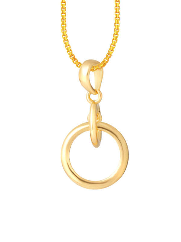 TOMEI Swinging Circles Pendant, Yellow Gold 916
