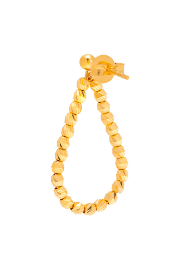 TOMEI Vogue Drop Beads Earrings, Yellow Gold 916