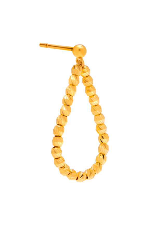 TOMEI Vogue Drop Beads Earrings, Yellow Gold 916