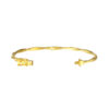 TOMEI Twisted Line Bangle, Yellow Gold 916