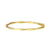 TOMEI Twisted Line Bangle, Yellow Gold 916