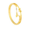 TOMEI Ribbon With Star Bangle, Yellow Gold 999 (5D)