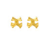 TOMEI Ribbon Earrings, Yellow Gold 916