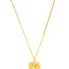TOMEI X XIFU Wofen-Hearted Necklace, Yellow Gold 999