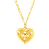 TOMEI X XIFU Wofen-Hearted Necklace, Yellow Gold 999